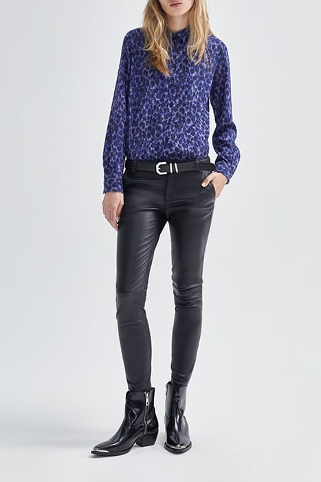 NAVY RECYCLED TACHIST PRINT SHIRT 3