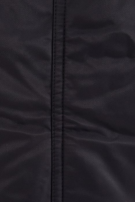 BLACK MID-LENGTH BOMBER-STYLE PARKA 8