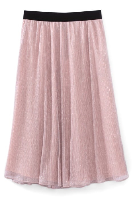 COPPER PINK PLEATED MIDI SKIRT 4