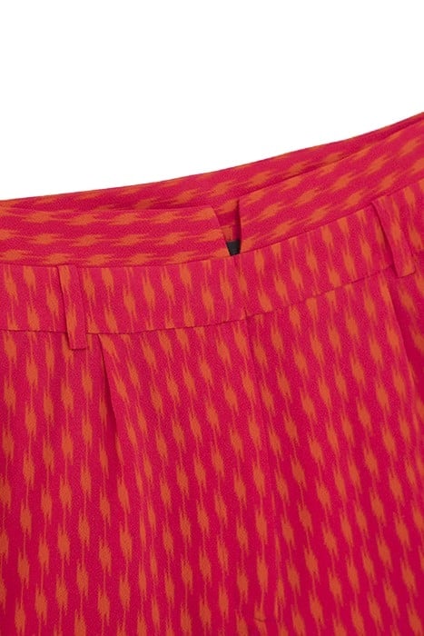 FUCHSIA PRINT SUIT SHORTS 6