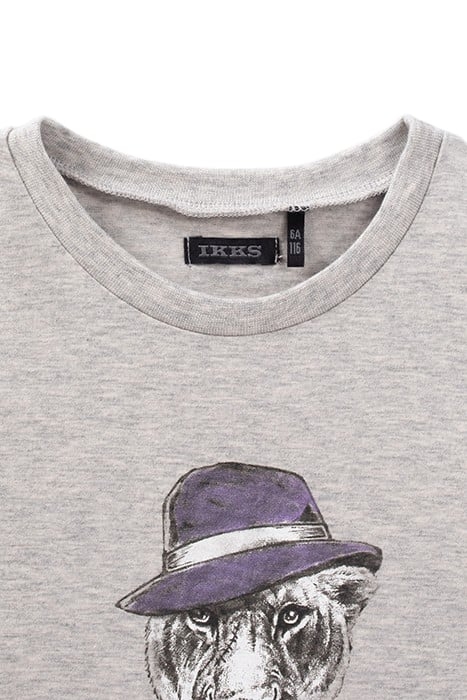 BOYS’ GREY PANTHER-GANGSTER IMAGE T-SHIRT 3