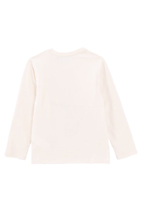 BOYS’ ECRU LENTICULAR IMAGES ORGANIC COTTON T-SHIRT 2