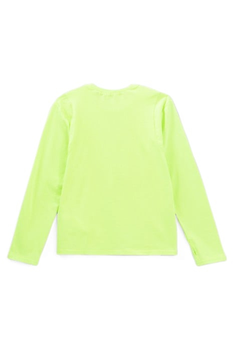 BOYS’ NEON GREEN RUBBER SLOGAN T-SHIRT 2