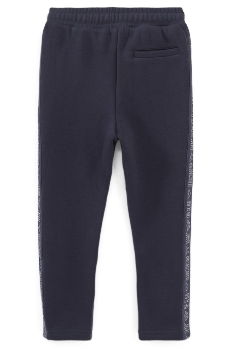 GIRLS’ NAVY JOGGERS WITH LUREX SIDE BANDS 2