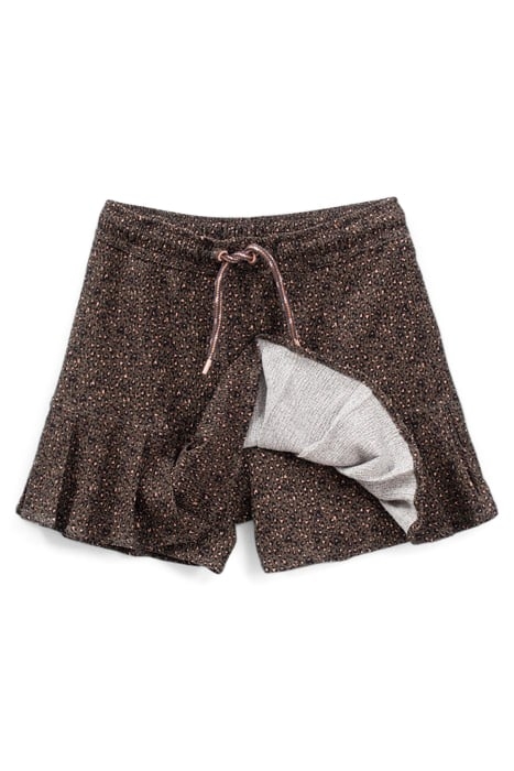 GIRLS’ KHAKI LEOPARD-HEART PRINT SKORT 3