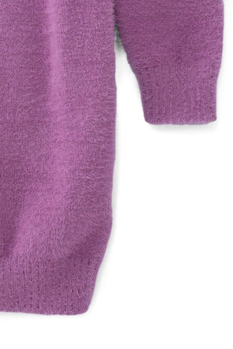 GIRLS’ DARK PINK KNIT SWEATER DRESS 5