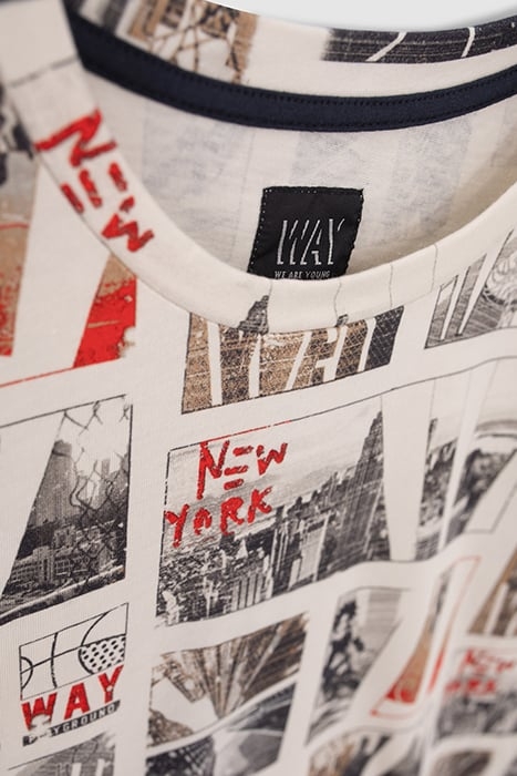 BOYS’ ECRU BASKETBALL AND NYC PHOTOS T-SHIRT 5