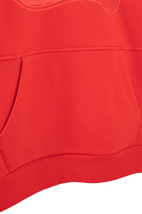 BOYS’ RED RUBBER XL LOGO HOODIE 6