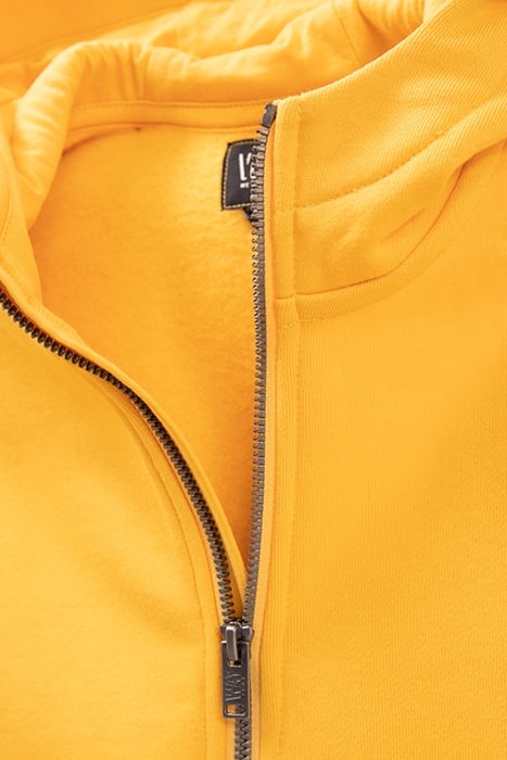 BOYS’ YELLOW CARDIGAN WITH EMBOSSED SLOGAN ON SLEEVE 7