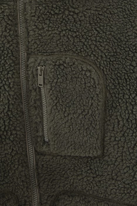 GIRLS’ KHAKI SHERPA/QUILTED REVERSIBLE PADDED COAT 3