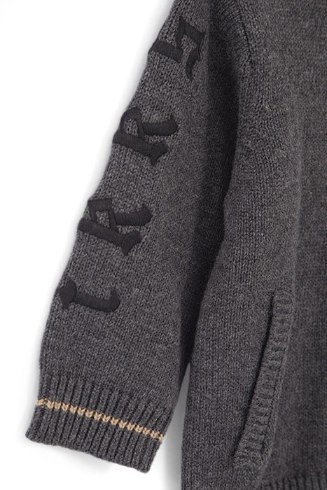 BABY BOYS’ GREY KNIT CARDIGAN WITH EMBROIDERED SLEEVES 5
