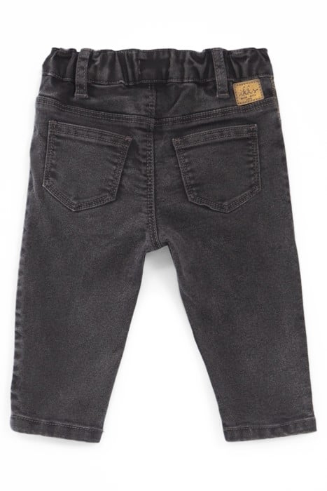 BABY GIRLS’ GREY JEANS WITH MICROBEADS DOWN SIDES 2