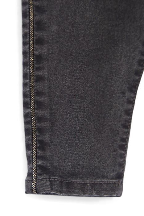 BABY GIRLS’ GREY JEANS WITH MICROBEADS DOWN SIDES 6