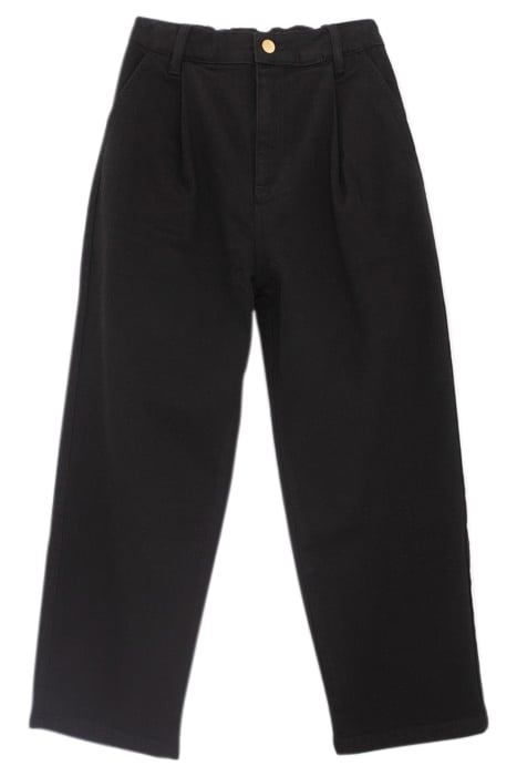 BLACK ELASTICATED WAIST BOYFIT JEANS 3