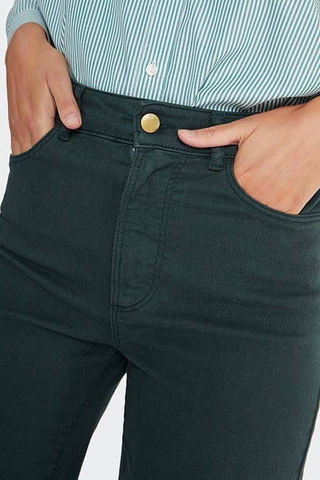 IMPERIAL GREEN FLARED JEANS 5