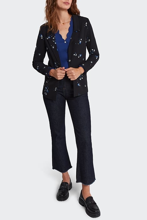 BLACK FLORAL BOUQUET PRINT SUIT JACKET 3