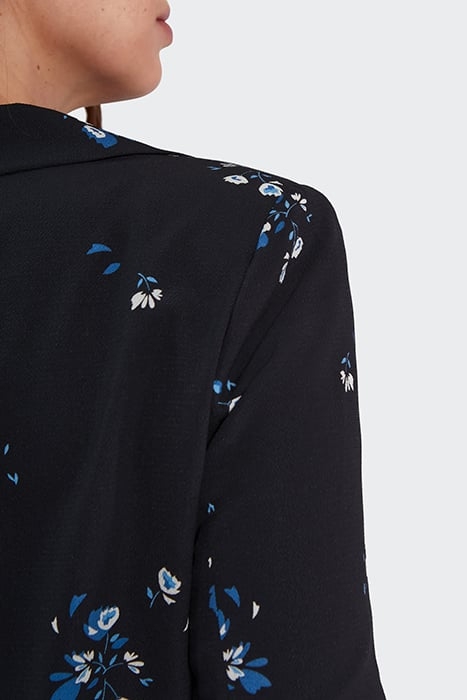 BLACK FLORAL BOUQUET PRINT SUIT JACKET 5