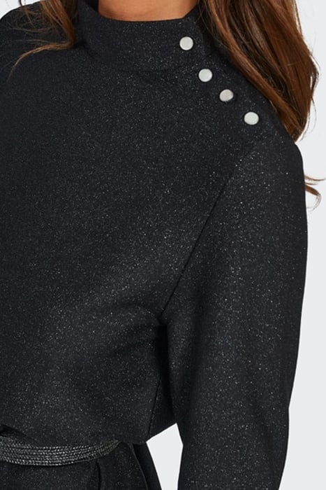 BLACK SHINY KNIT DRESS 7