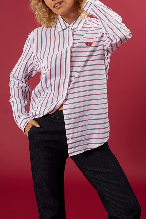 OFF-WHITE SHIRT WITH TWO-TONE STRIPES 8