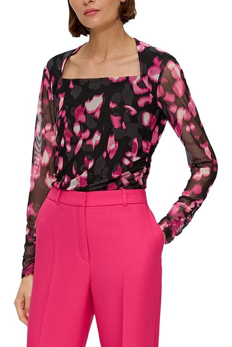 S.OLIVER T-SHIRTS GREY/BLACK 1