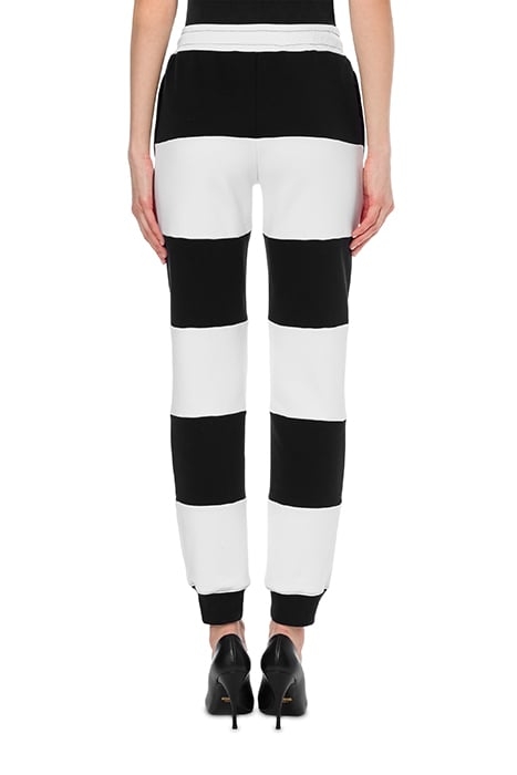 BLACK & WHITE FLEECE JOGGING WHITE 2