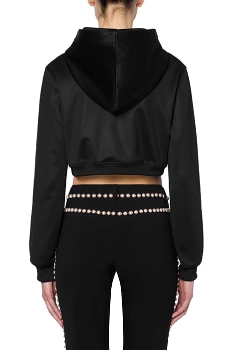 PEARLS DOUBLE QUESTION MARK TECHNICAL SWEATSHIRT BLACK 2