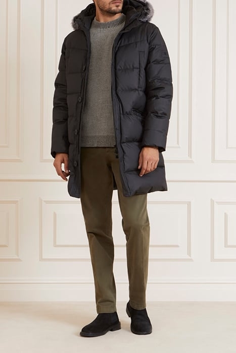 REAL DOWN LONG JACKE JET BLACK A996 5