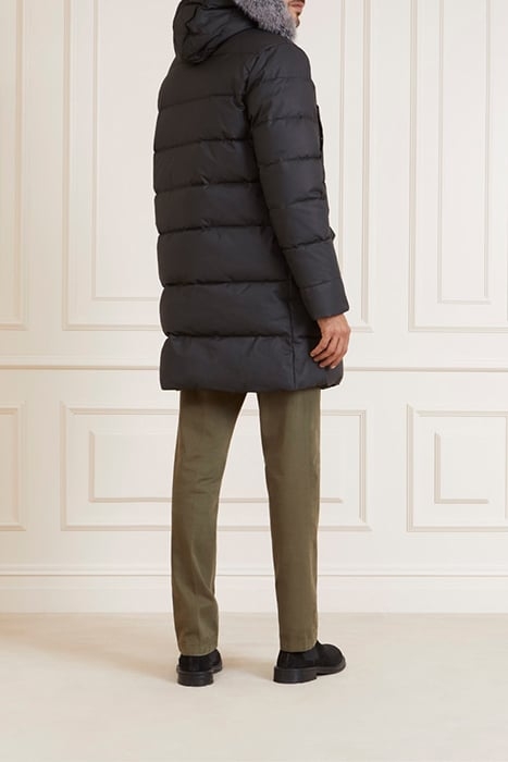 REAL DOWN LONG JACKE JET BLACK A996 3