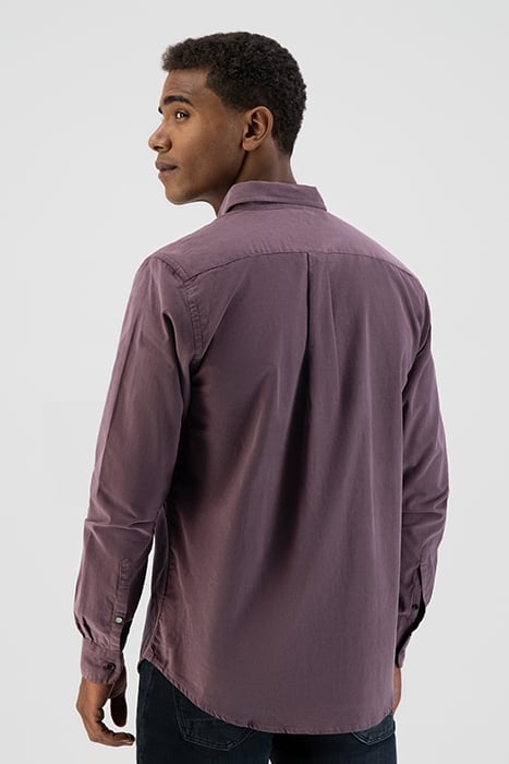 BUTTON DOWN SHIRT BABYCORD MAUVE 2