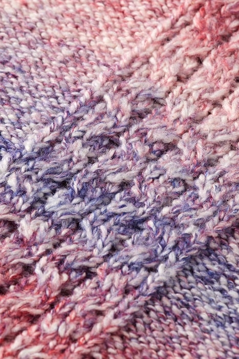 SPACE DYE KNITTED SKIRT CHERRY LIPSTICK SPACE DYE 7