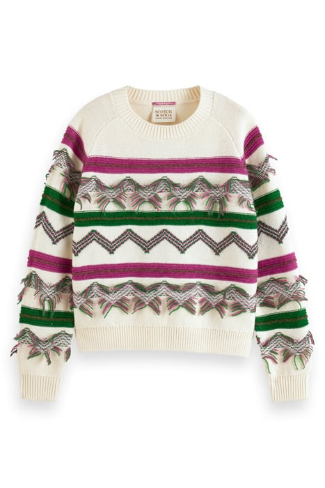 FRINGE JACQUARD PULLOVER SOFT ICE 4