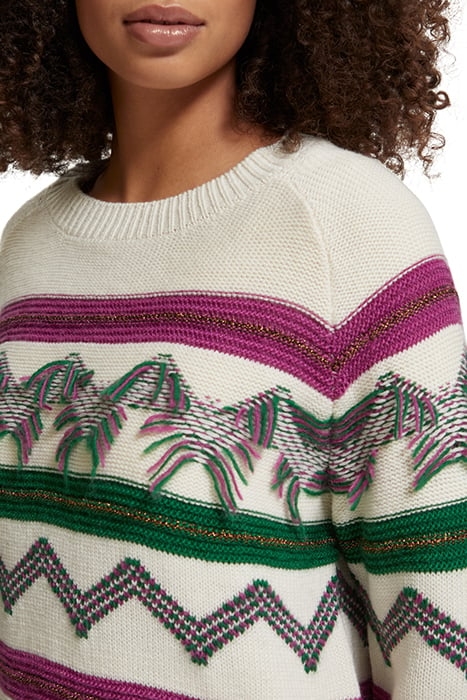 FRINGE JACQUARD PULLOVER SOFT ICE 6