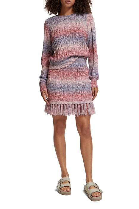 SPACE DYE CREW NECK PULLOVER CHERRY LIPSTICK SPACE DYE 3