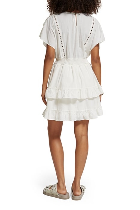 MINI DRESS WITH BRODERIE ANGLAISE SOFT ICE 3