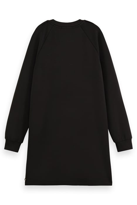 TUCK DETAIL JERSEY DRESS EVENING BLACK 5