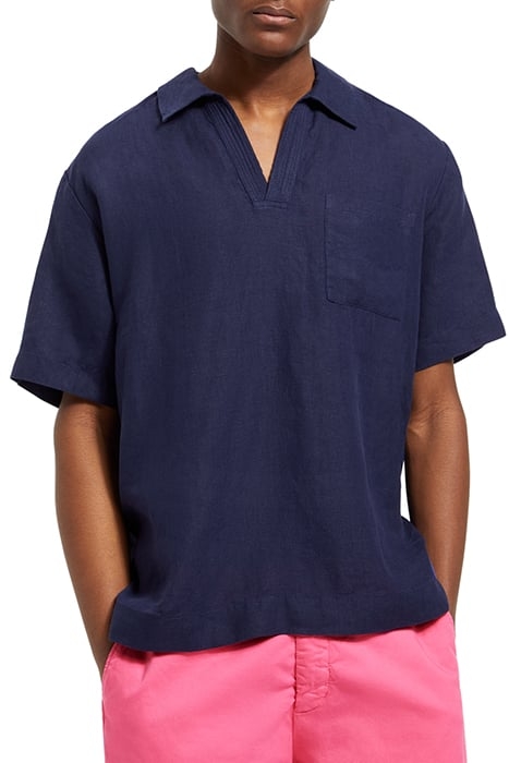 LINEN SHIRT NAVY 1