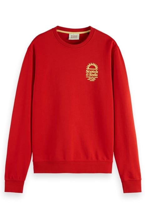 CHEST ARTWORK SWEATSHIRT BOAT RED 1