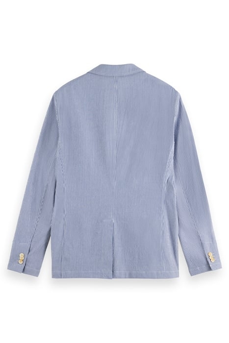 UNCONSTRUCTED STRIPED SEERSUCK ECRU NAVY STRIPE 2