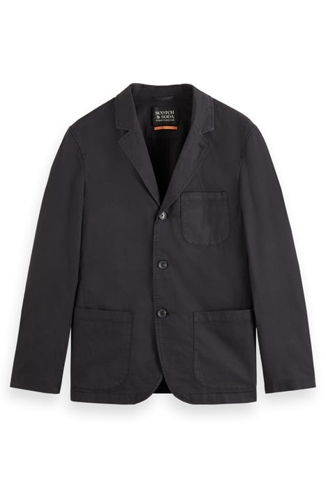 UNCONSTRUCTED GARMENT-DYED BLA BLACK 1