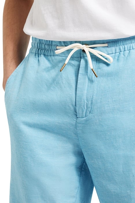 FAVE- COTTON/LINEN TWILL BERMU BLUE LAGOON 7