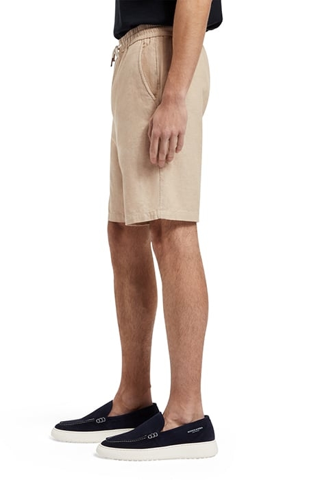 FAVE- COTTON/LINEN TWILL BERMU SEASTONE 6