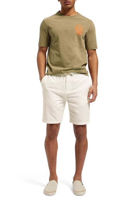 FAVE- COTTON/LINEN TWILL BERMU SHELL 3