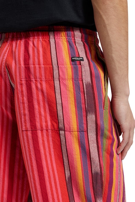 SEASONAL- STRIPED COTTON-OXFOR PINK IKAT 7