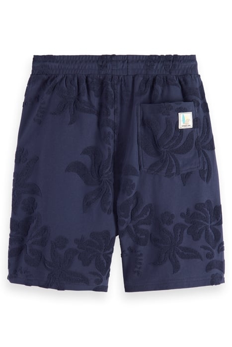 JACQUARD TOWELLING SHORTS NAVY BLUE 2