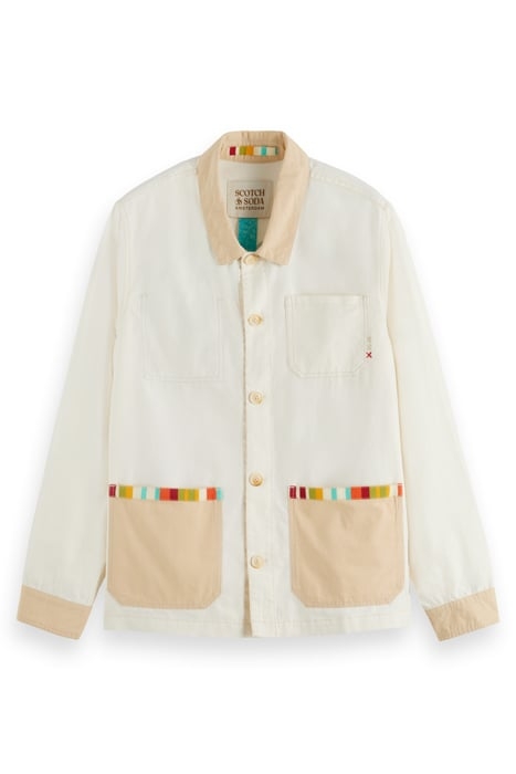 COLOURBLOCK COTTON-LINEN WORK SWAN 1