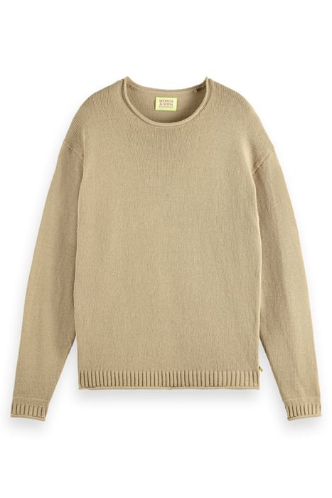 PULLOVER WITH ROLLED EDGES PEBBLE 4