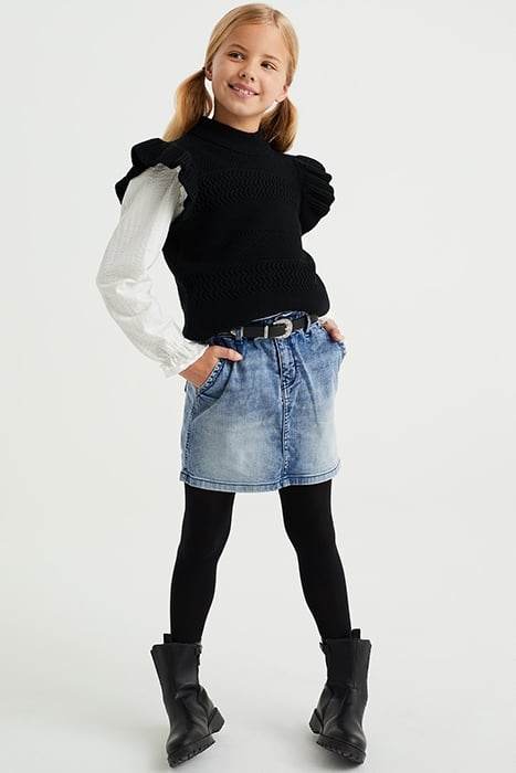 SKIRT MINI LENGTH BLUE 2