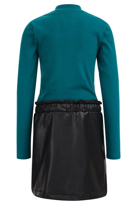 DRESS MID LENGTH GREEN BLUE 3