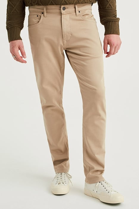 5-POCKET MID WAIST BEIGE 1