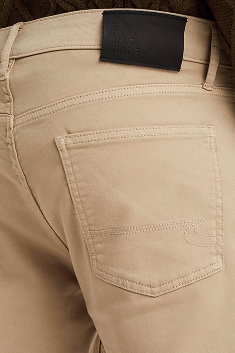 5-POCKET MID WAIST BEIGE 5